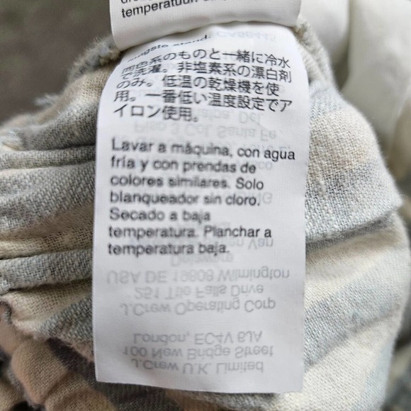 Madewell Tie-Waist Huston Pull-On Crop Pants Wide Leg Linen Blend Size S - Picture 11 of 13